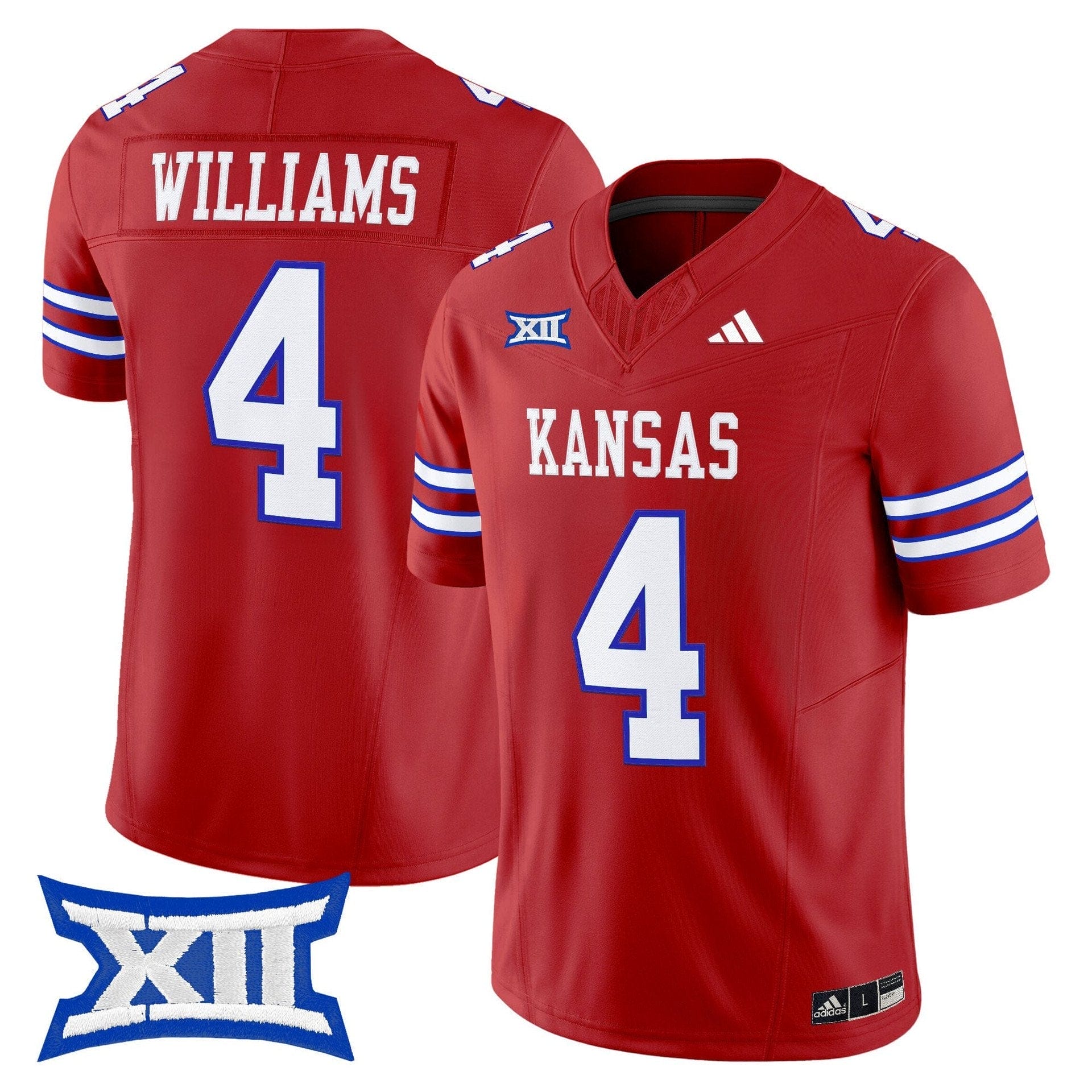 Leshon Williams Jersey #4 Kansas Jayhawks 2025 Vapor Limited Stitched - Image 4