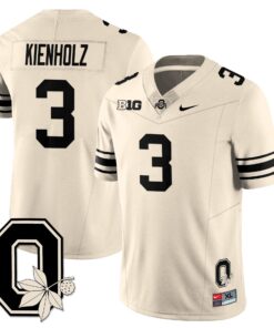 Alternative view of Lincoln Kienholz Jersey #3 Ohio State Buckeyes 2025 Limited Stitched
