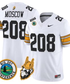Alternative view of Moscow Jersey #208 Idaho Vandals 1975 Throwback Limited Stitched