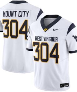 Alternative view of Mount City Jersey #304 West Virginia Mountaineers 2025 Vapor Stitched