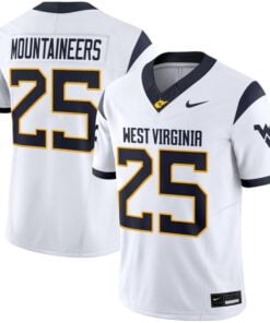 Alternative view of Mountaineers Jersey #25 West Virginia Mountaineers 2025 Limited Stitched