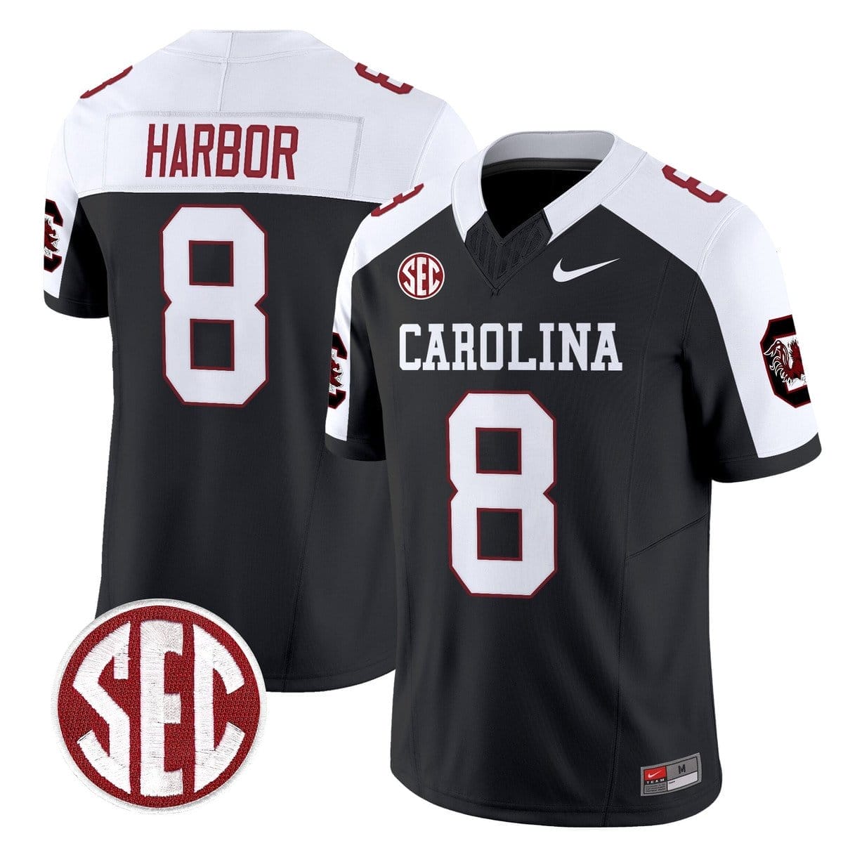 Nyck Harbor Jersey #8 Carolina 1980 Throwback Rebrand 2026 Stitched - Image 3