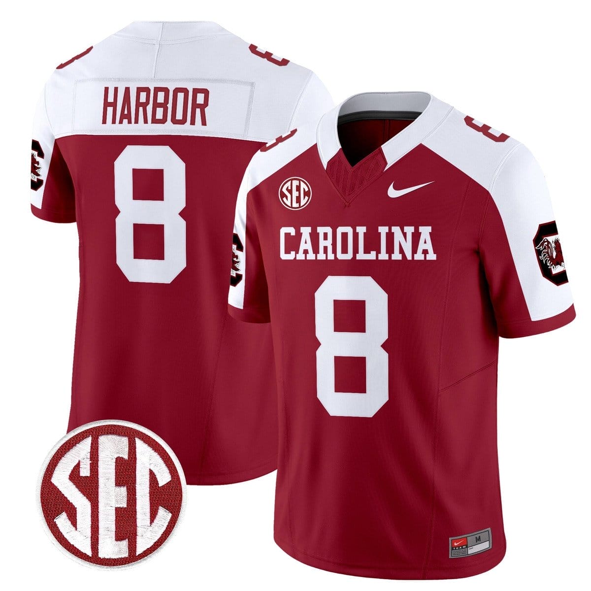 Nyck Harbor Jersey #8 Carolina 1980 Throwback Rebrand 2026 Stitched - Image 5