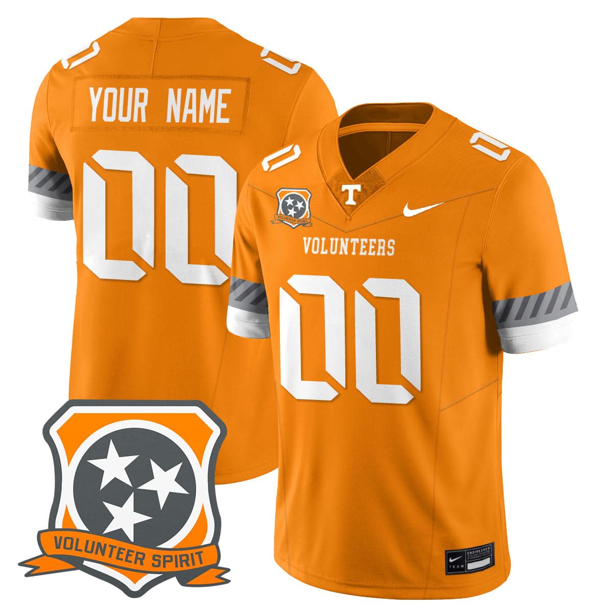 Custom Tennessee Volunteers Football Jersey 2025 Spirit Limited Stitched All Colors - Image 3