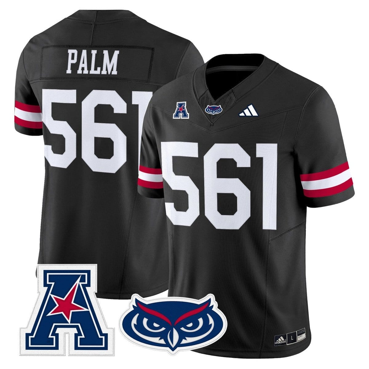 Palm Jersey #561 Florida Atlantic Owls 2025 All Stitched