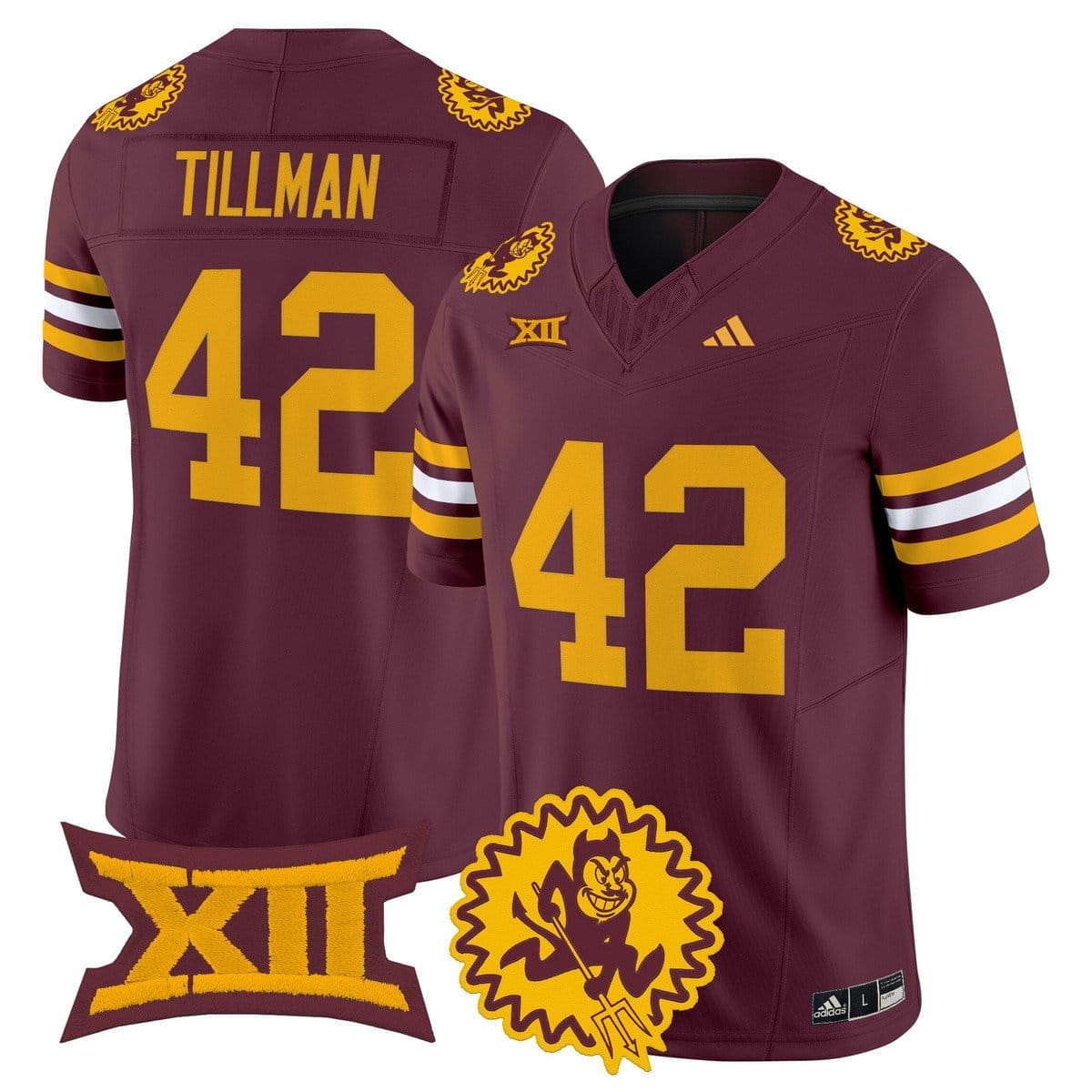 Pat Tillman Jersey #42 Arizona State Sun Devils 1975 Throwback Stitched - Image 3