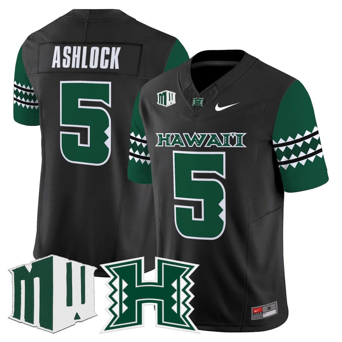 Pofele Ashlock Jersey #5 Hawai'i Rainbow Warriors 2025 Vapor Stitched