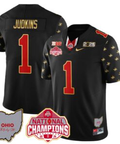Quinshon Judkins Jersey #1 Ohio State National Champions 2025 Patch