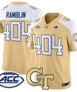 Alternative view of Ramblin Jersey #404 Georgia Tech Yellow Jackets 2025 Vapor Stitched