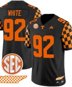 Reggie White Jersey #92 Tennessee Vols Rebrand 2026 Checkerboard