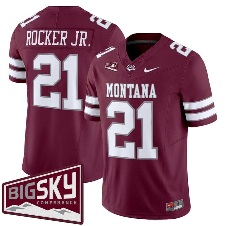 Stevie Rocker Jr Jersey #21 Montana Grizzlies 2025 Vapor Stitched Black Alter - Image 4