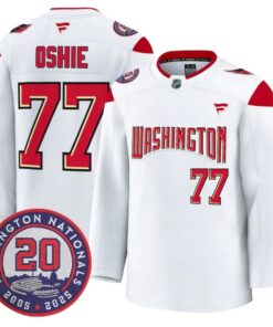 T.J. Oshie Jersey #77 Washington Capitals 20th Anniversary Seasons Stitched