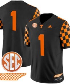 Team Jersey #1 Tennessee Vols Rebrand 2026 Checkerboard Stitched