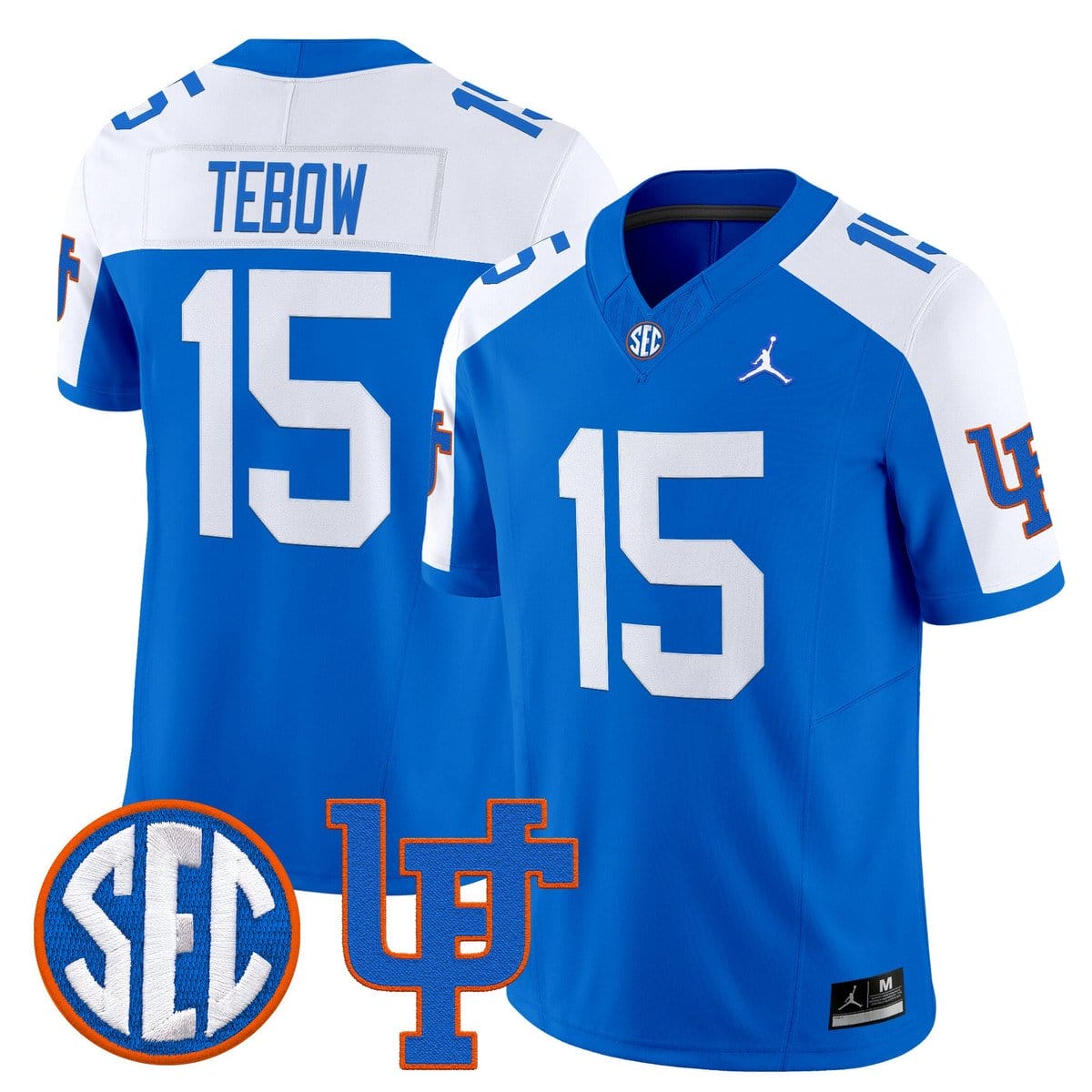 Tim Tebow Jersey #15 Florida Gators 1960s Throwback Vapor Limited - Image 3