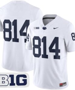 WHITEOUT Jersey #814 No Name Penn State Nittany Lions 2025 Stitched