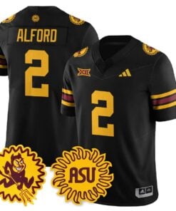 Xavion Alford Jersey #2 Arizona State Sun Devils 1975 Throwback Stitched