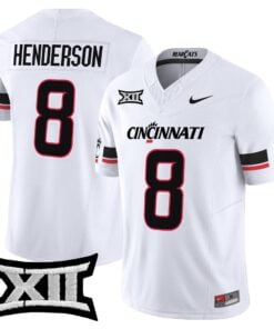 Alternative view of Xzavier Henderson Jersey #8 Cincinnati Bearcats 2025 Vapor Limited Stitched