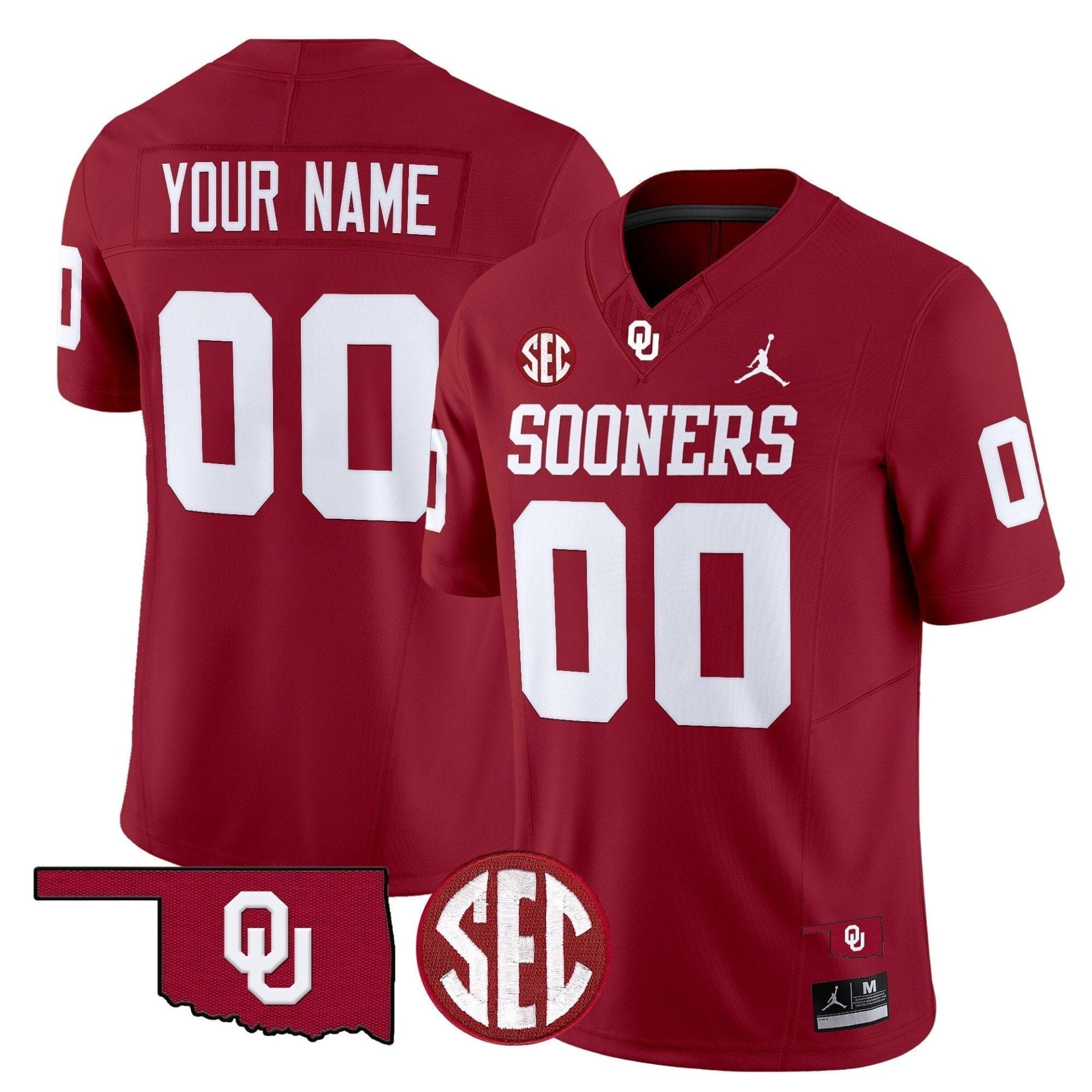 Custom Oklahoma Sooners Jersey Name, Number 2025 Vapor Limited Stitched All Colors