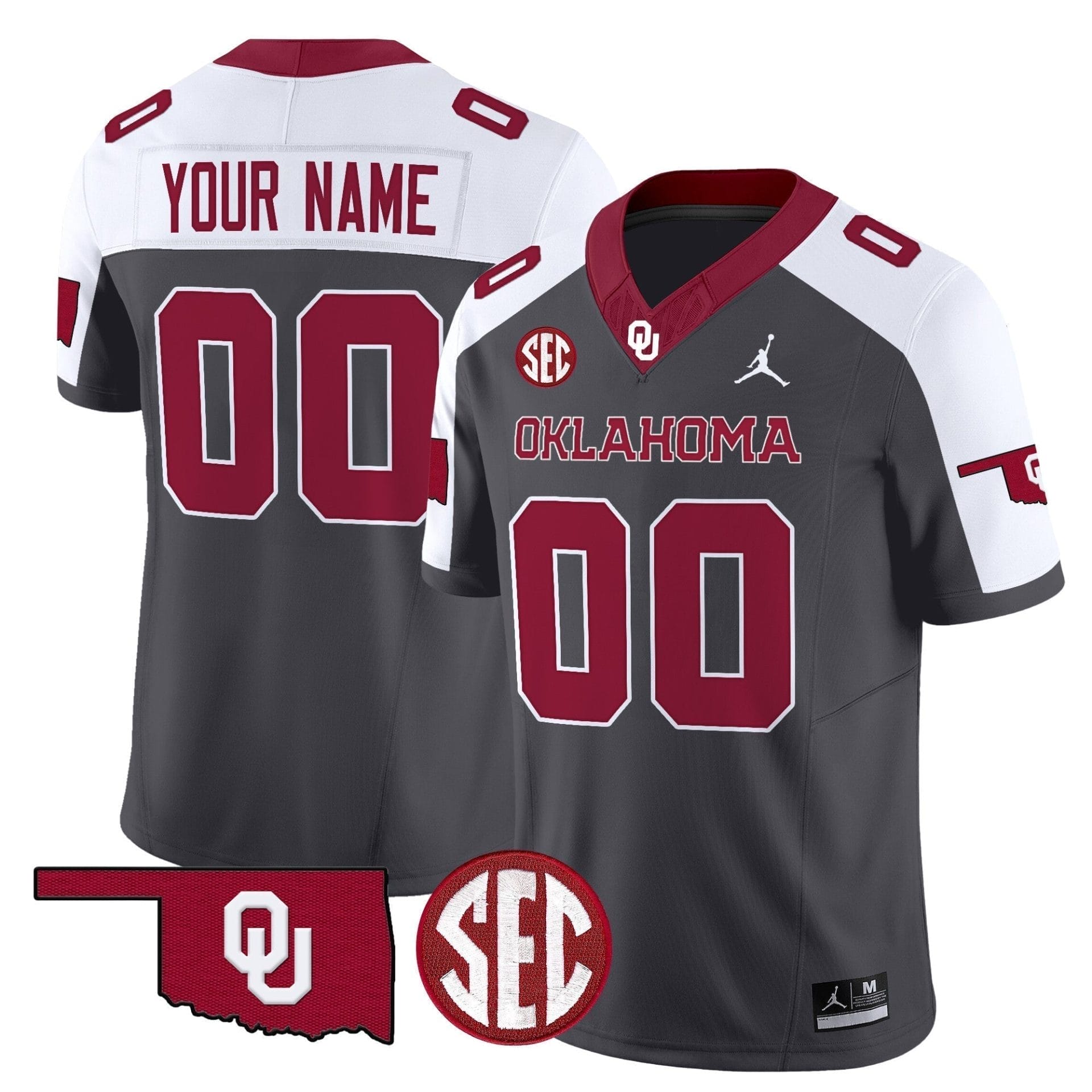 Custom Oklahoma Sooners Jersey Name, Number 2025 Vapor Limited Stitched All Colors - Image 2