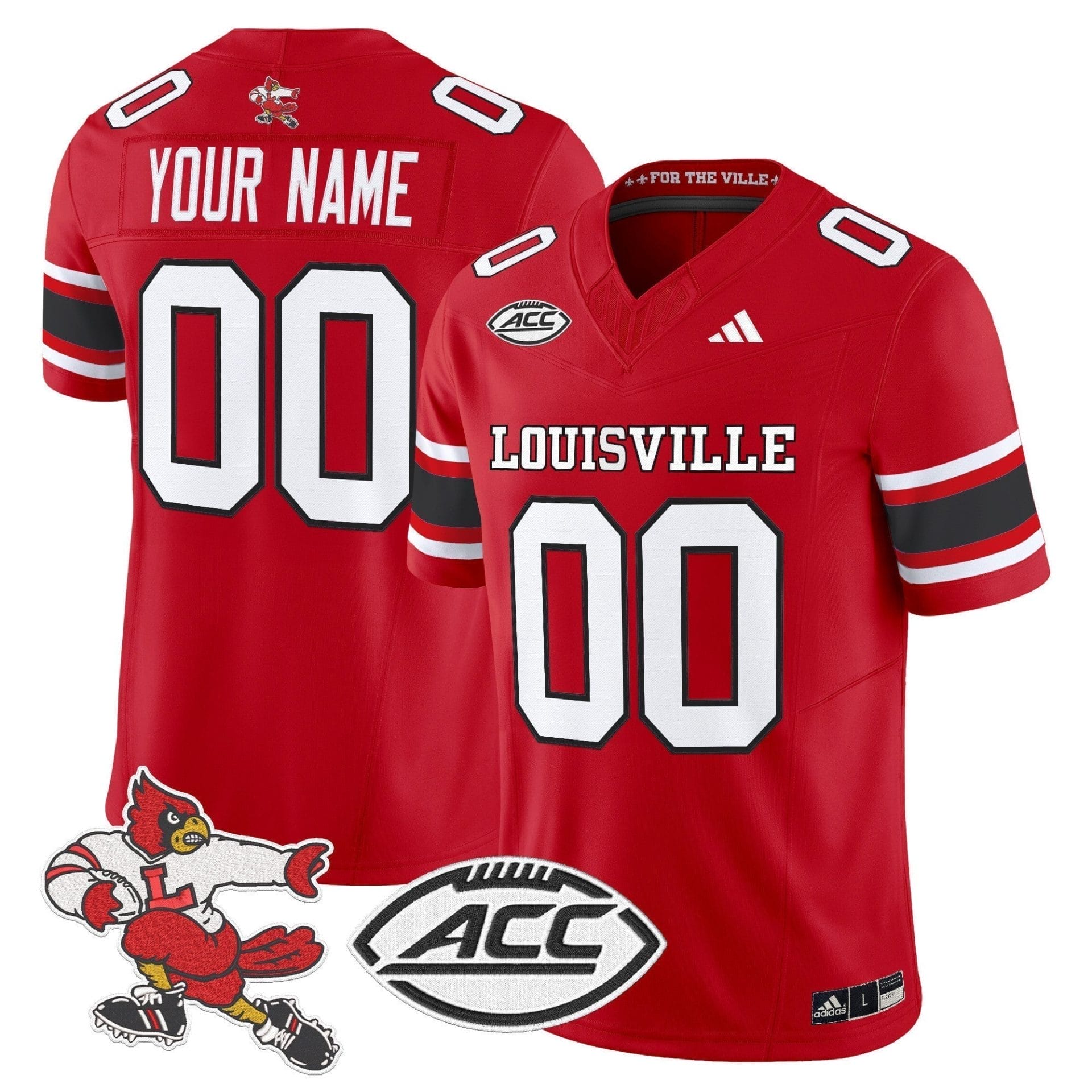 Custom Louisville Cardinals Jersey 1980s Throwback Vaport Limited Stitched All Colors