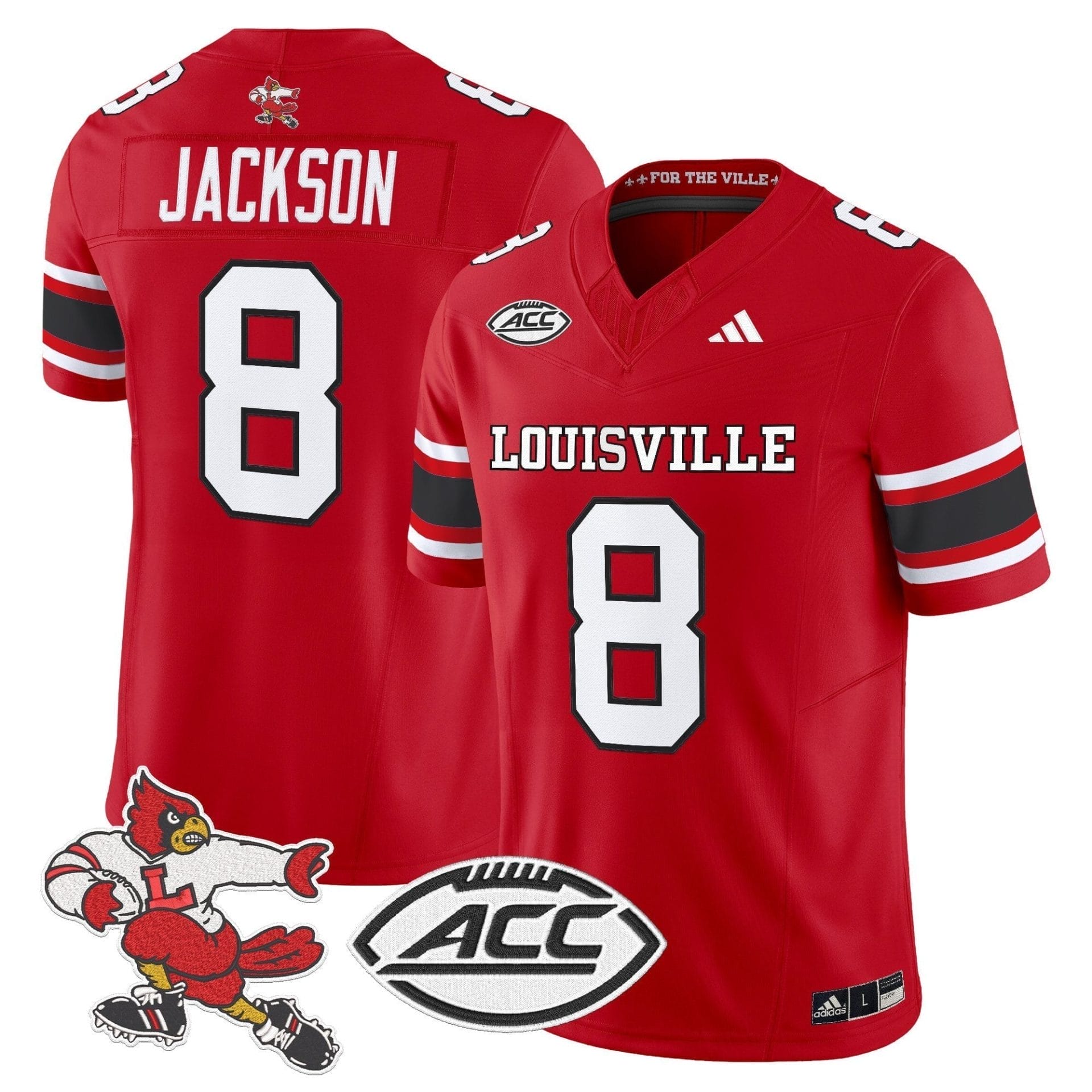 Louisville Cardinals '1980s Throwback' Vapor Limited Jersey - All Stitched - Image 50
