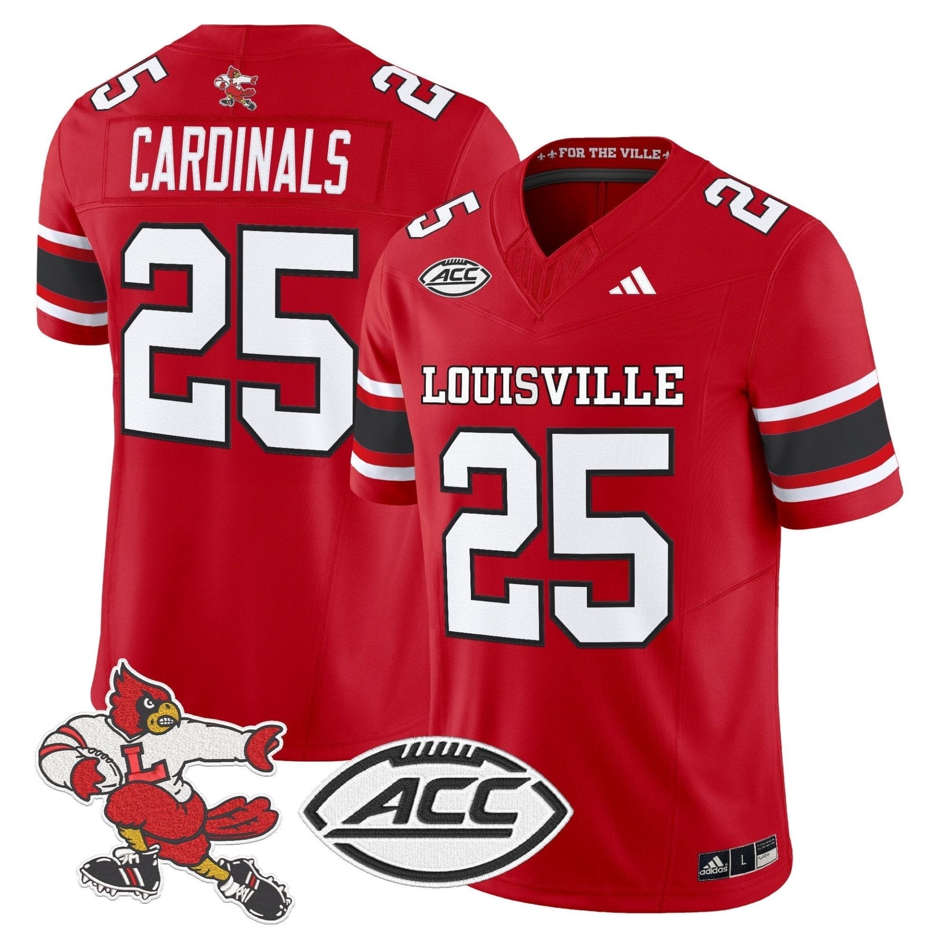 Louisville Cardinals '1980s Throwback' Vapor Limited Jersey - All Stitched - Image 52