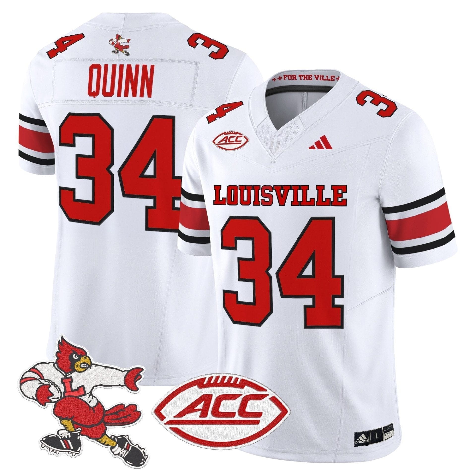 Louisville Cardinals '1980s Throwback' Vapor Limited Jersey - All Stitched - Image 8