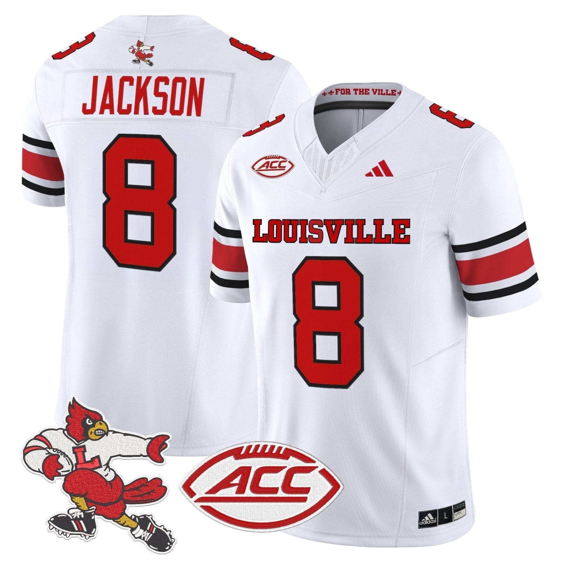 Louisville Cardinals '1980s Throwback' Vapor Limited Jersey - All Stitched - Image 9