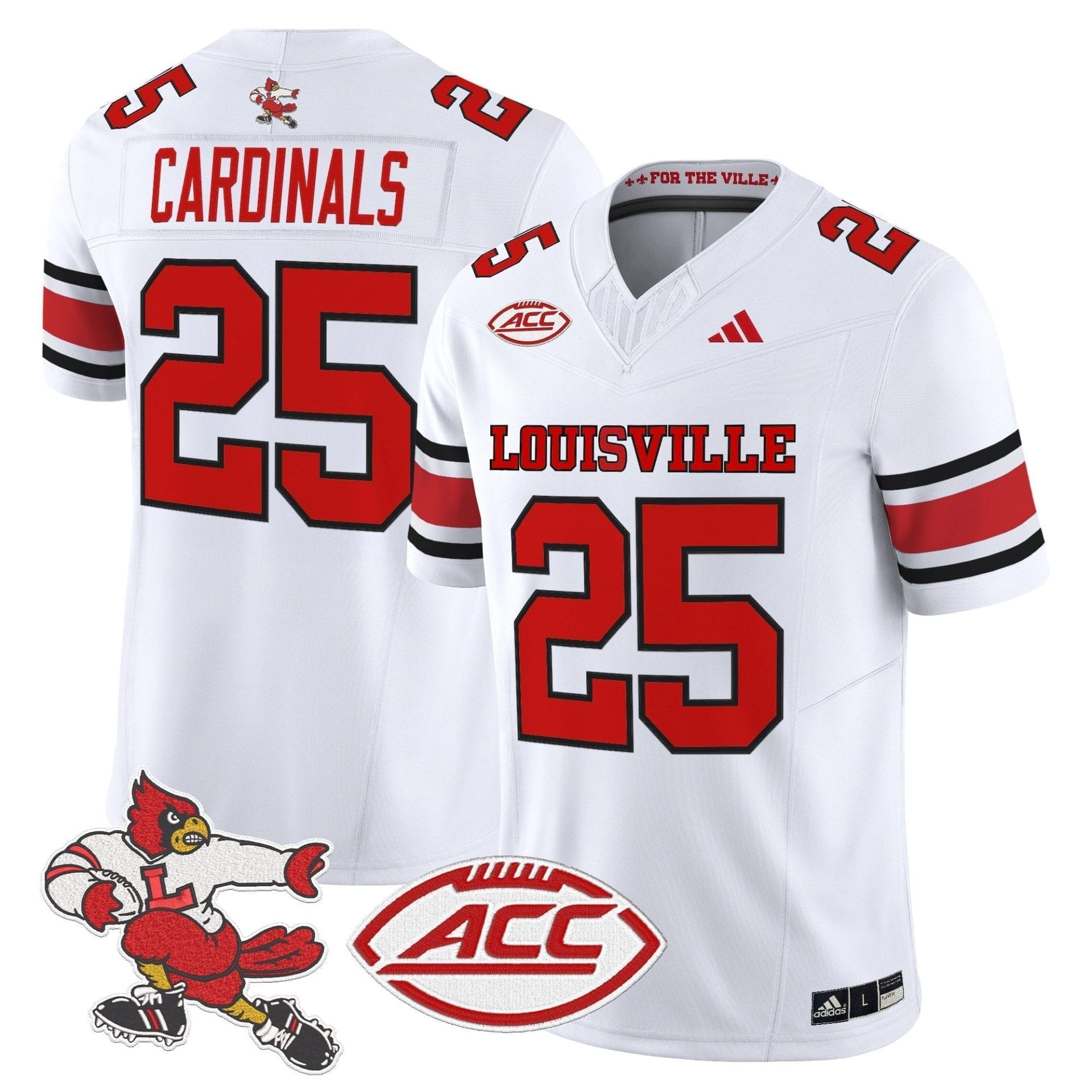 Louisville Cardinals '1980s Throwback' Vapor Limited Jersey - All Stitched - Image 11