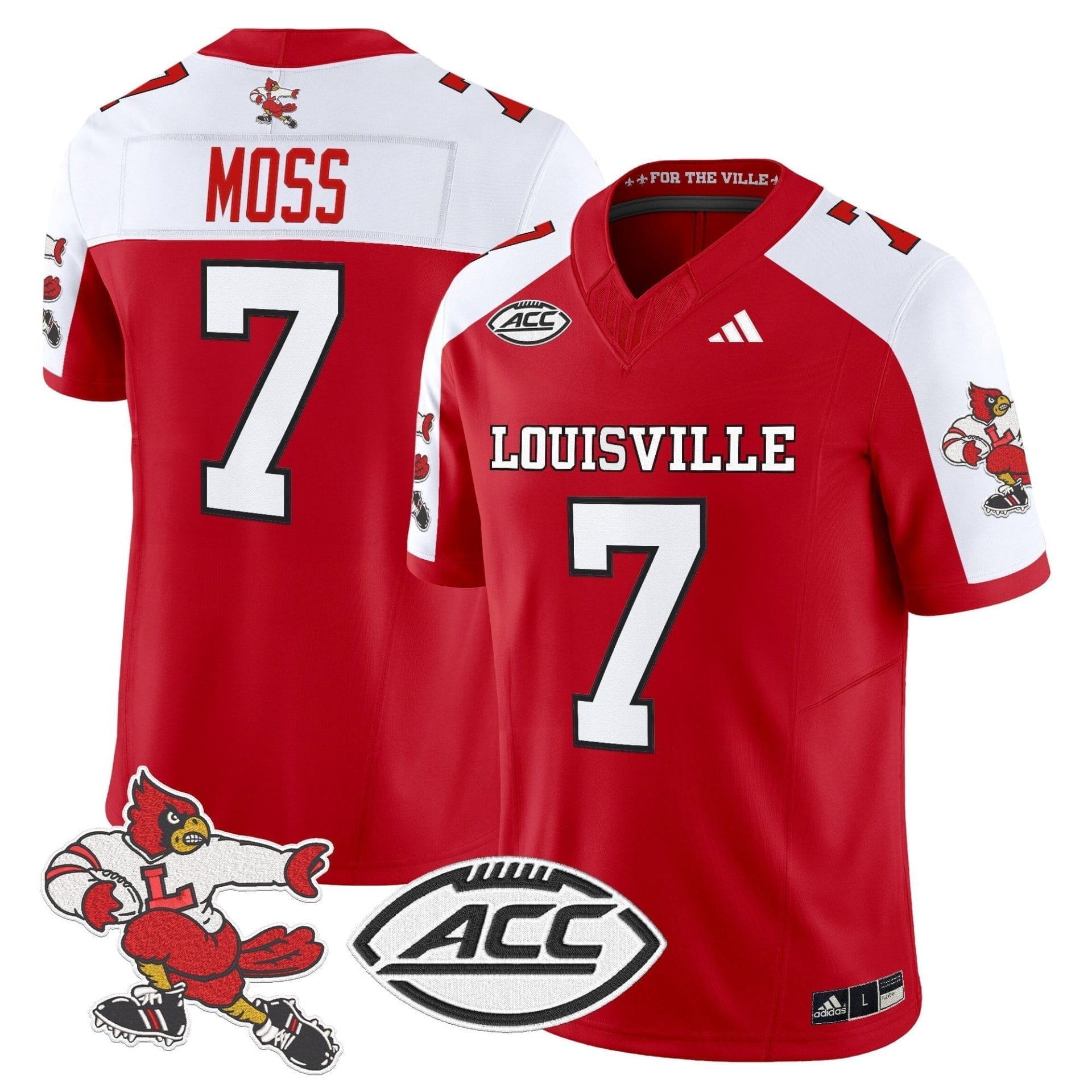 Louisville Cardinals '1980s Throwback' Vapor Limited Jersey - All Stitched - Image 25