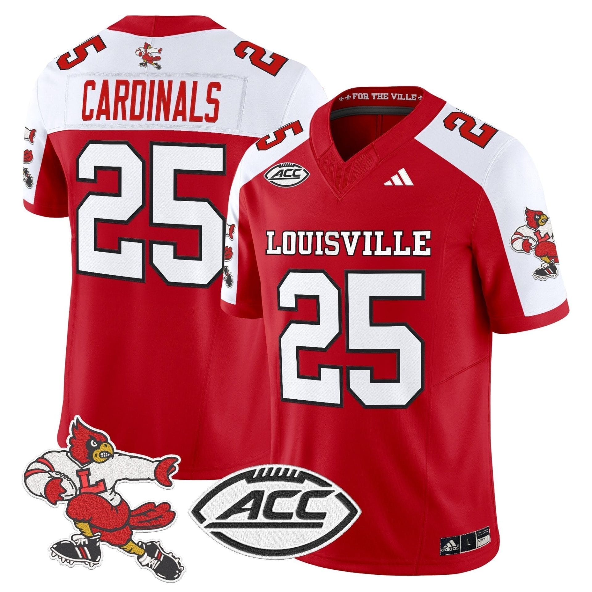 Louisville Cardinals '1980s Throwback' Vapor Limited Jersey - All Stitched - Image 33