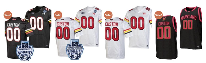 Custom Maryland Terrapins Jersey