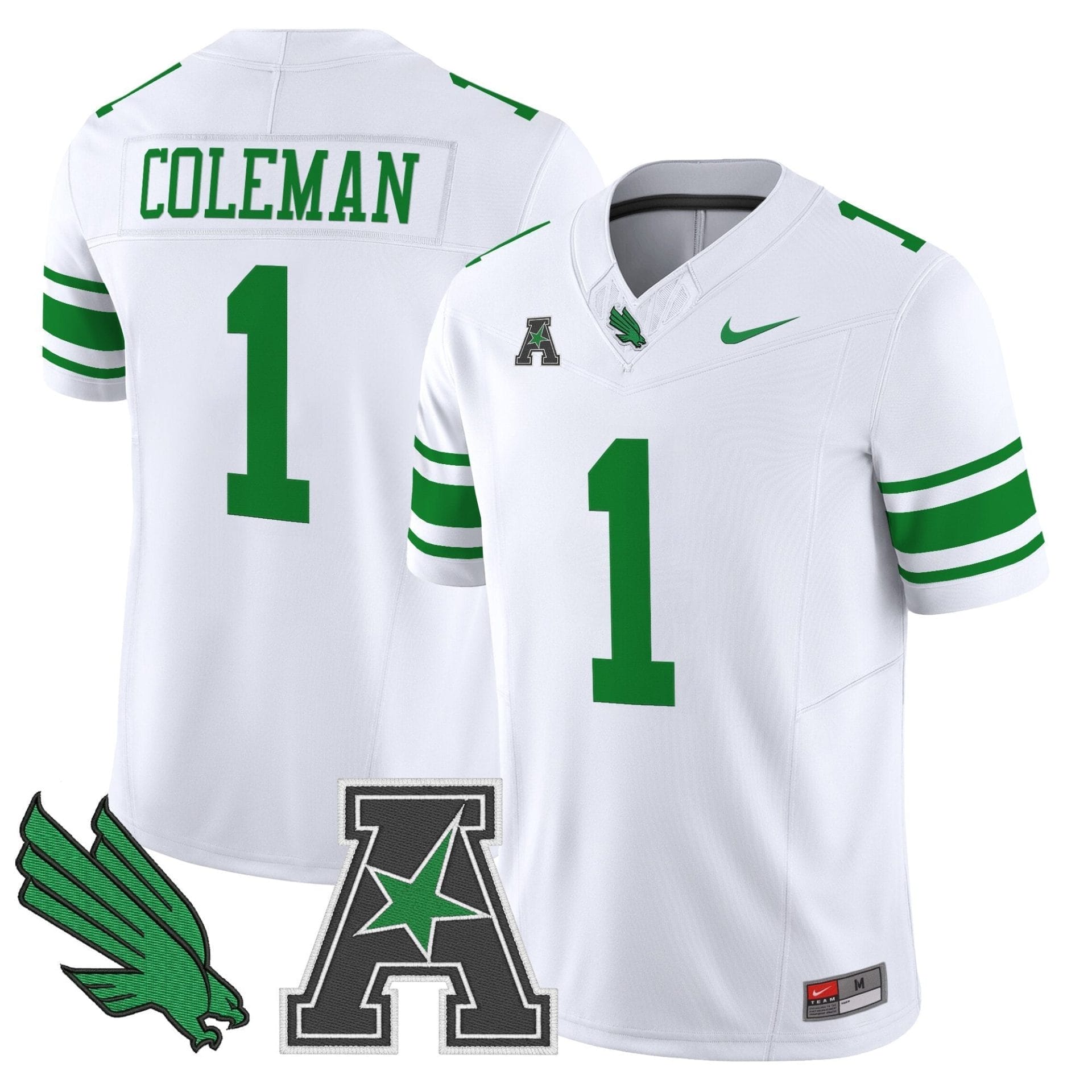 Men's North Texas Mean Green 2025 Vapor Limited Jersey - All Stitched - Image 16