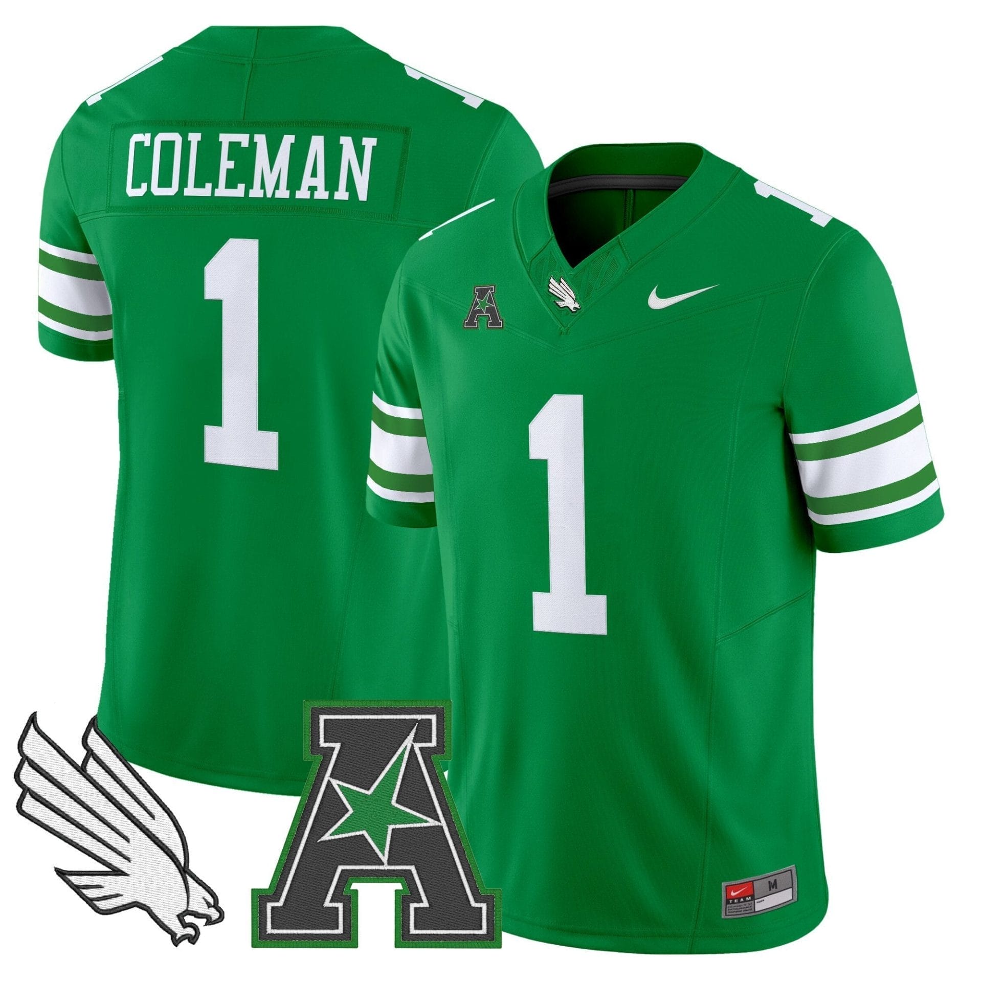 Men's North Texas Mean Green 2025 Vapor Limited Jersey - All Stitched - Image 7