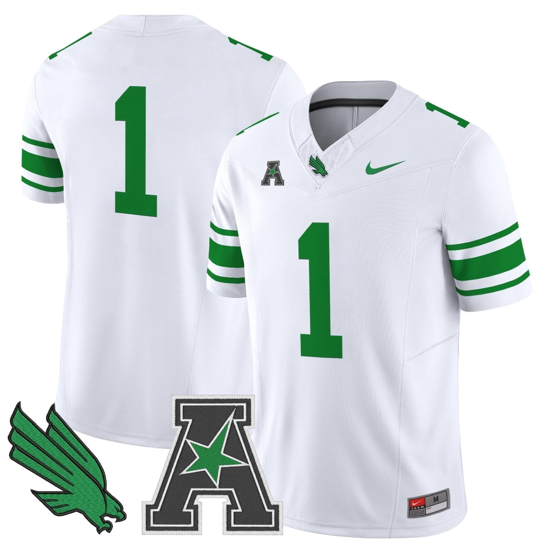 Men's North Texas Mean Green 2025 Vapor Limited Jersey - All Stitched - Image 12