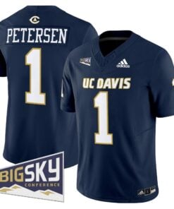 Alternative view of Men's UC Davis Aggies 2025 'Lake Tahoe Patch' Vapor Limited Jersey - All Stitched