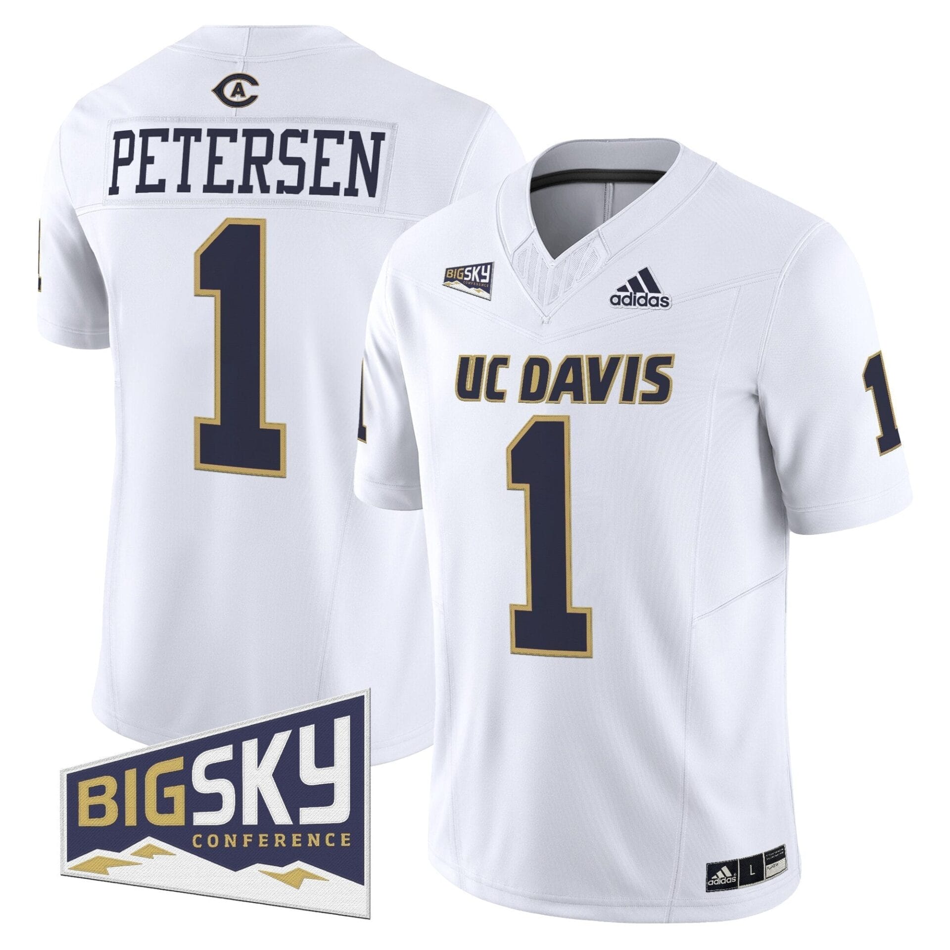 Men's UC Davis Aggies 2025 'Lake Tahoe Patch' Vapor Limited Jersey - All Stitched - Image 44