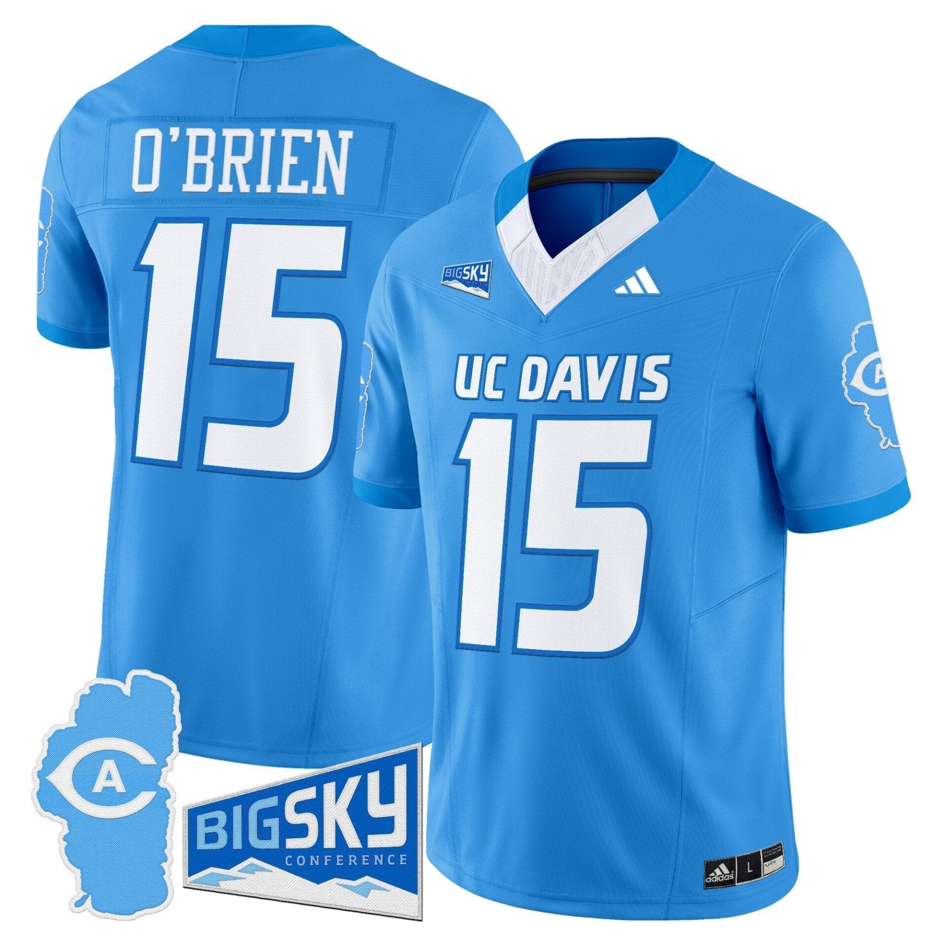 Men's UC Davis Aggies 2025 'Lake Tahoe Patch' Vapor Limited Jersey - All Stitched - Image 37