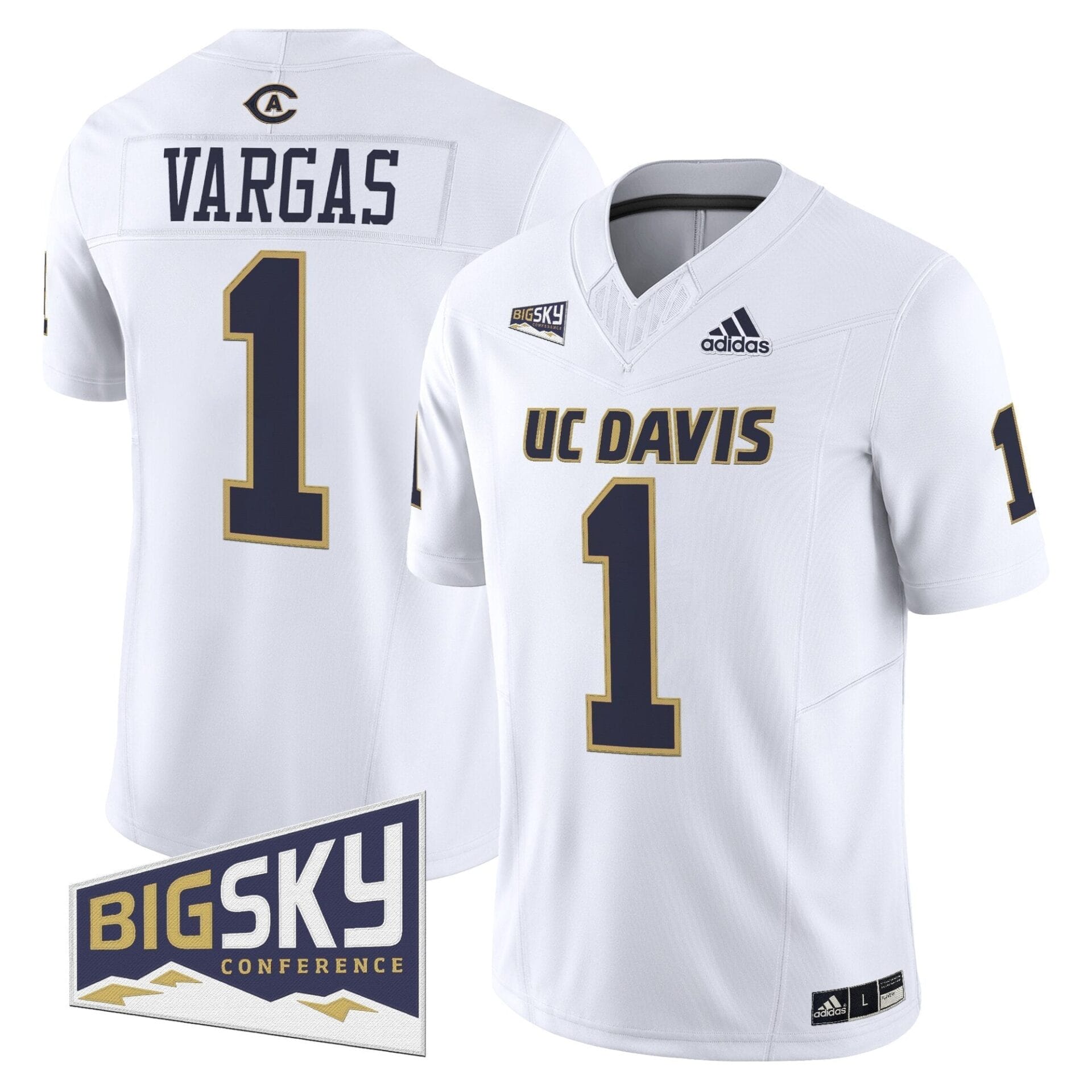 Men's UC Davis Aggies 2025 'Lake Tahoe Patch' Vapor Limited Jersey - All Stitched - Image 42