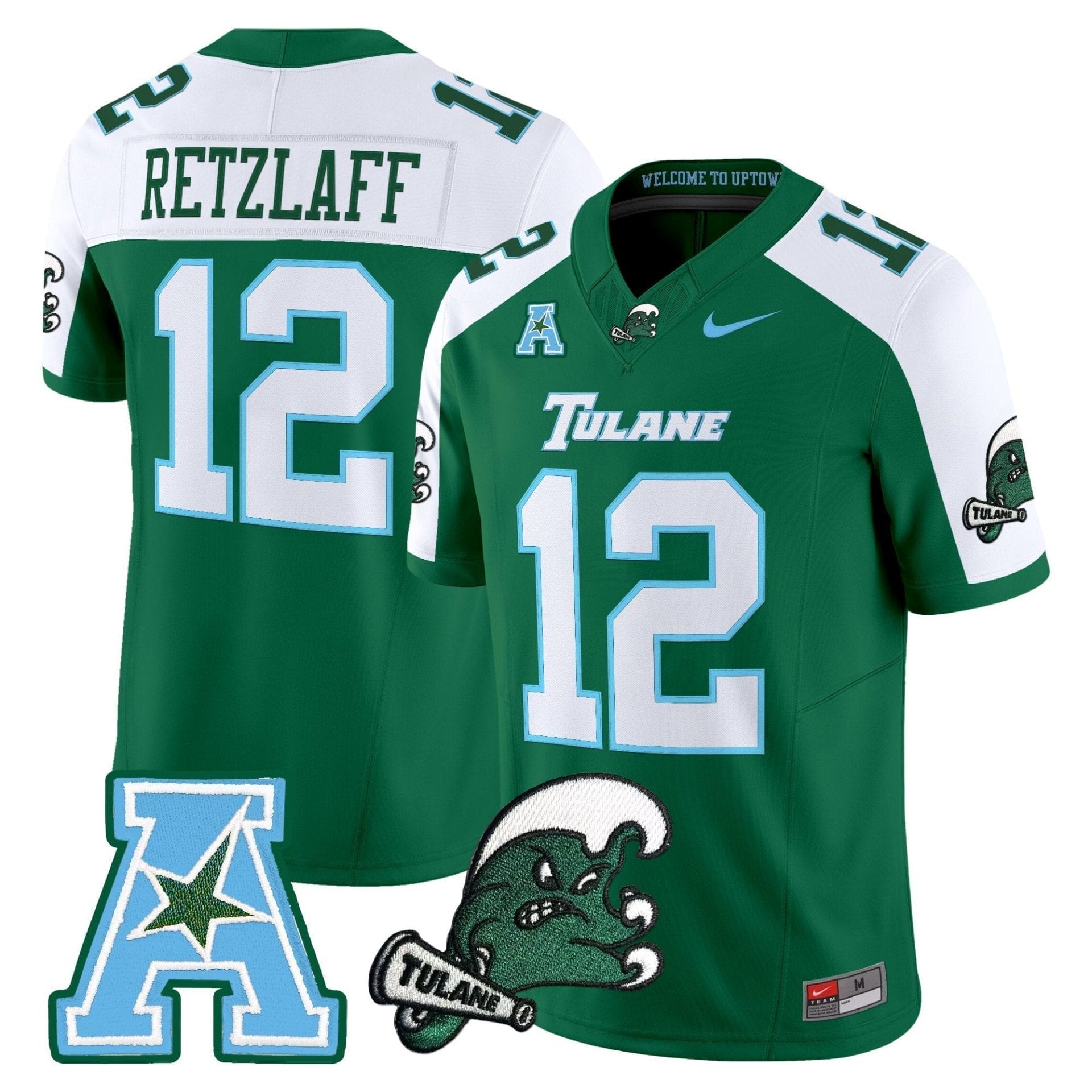 Tulane Green Wave 2025 Vapor Limited Jersey - All Stitched