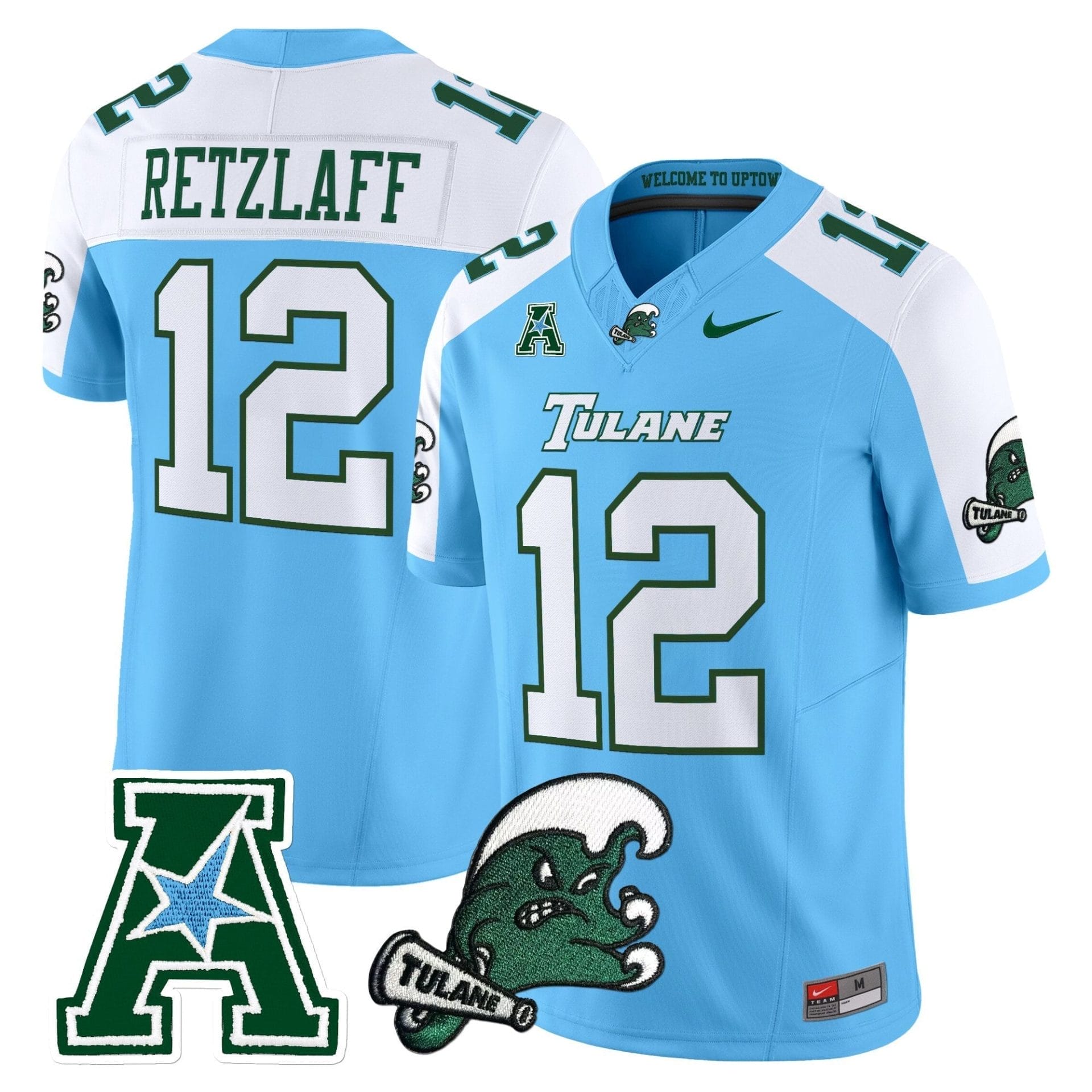 Tulane Green Wave 2025 Vapor Limited Jersey - All Stitched - Image 9