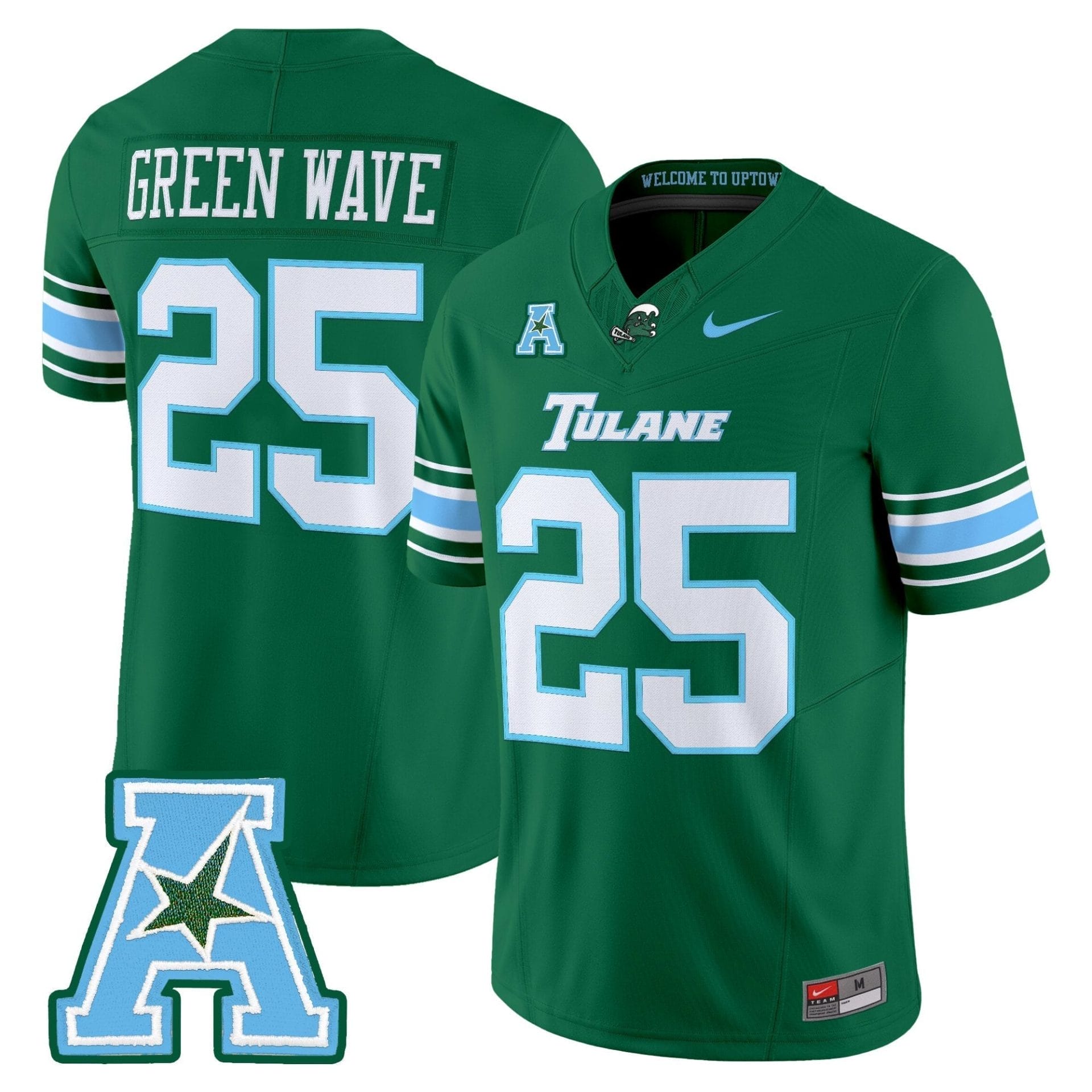 Tulane Green Wave 2025 Vapor Limited Jersey - All Stitched - Image 23