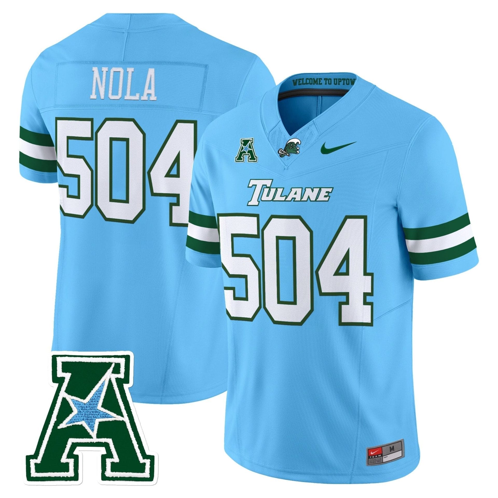 Tulane Green Wave 2025 Vapor Limited Jersey - All Stitched - Image 26