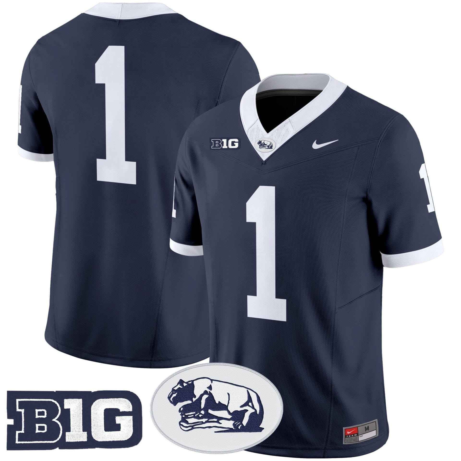 Men's Penn State Nittany Lions Throwback Vapor Limited Jersey - All Stitched - Image 8