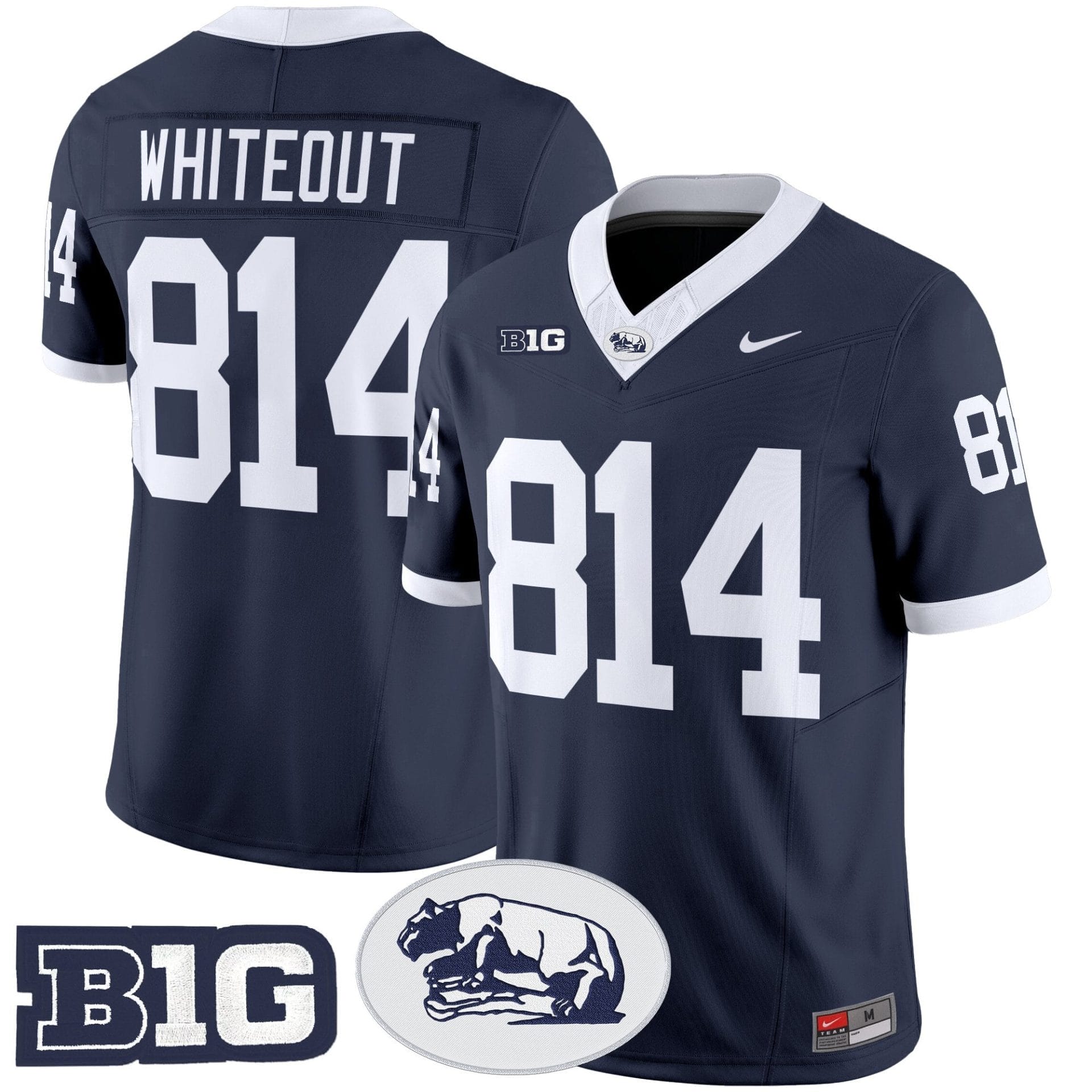 Men's Penn State Nittany Lions Throwback Vapor Limited Jersey - All Stitched - Image 3