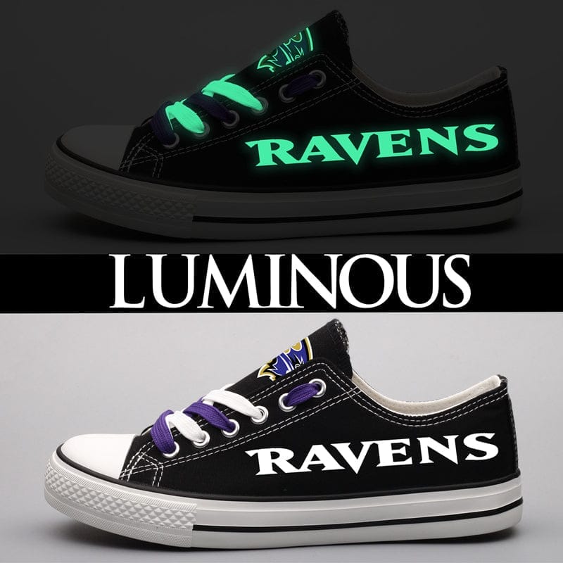 Baltimore Ravens Low Top Canvas Sport Sneakers Shoes For Men Women Fans - Image 6