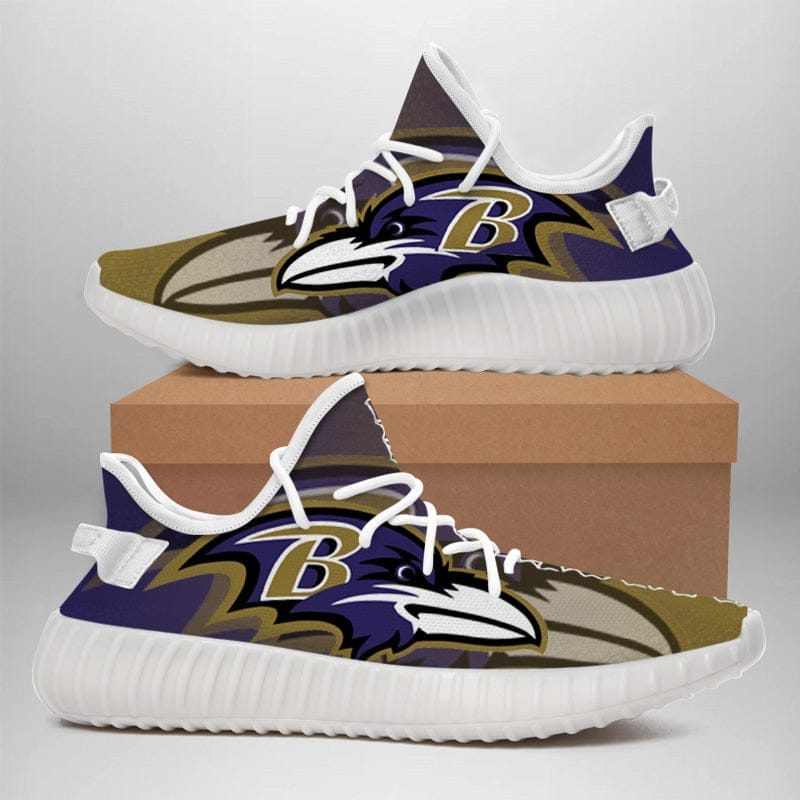 Baltimore Ravens NFL 350v Yeezy Sneakers For Men Women Fans - Image 2