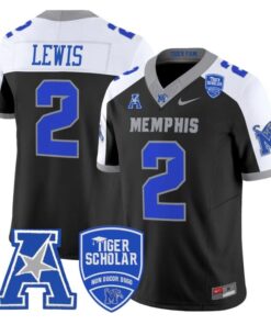 Brendon Lewis Jersey #2 Memphis Tigers 2025 Vapor Limited Stitched Black Alter