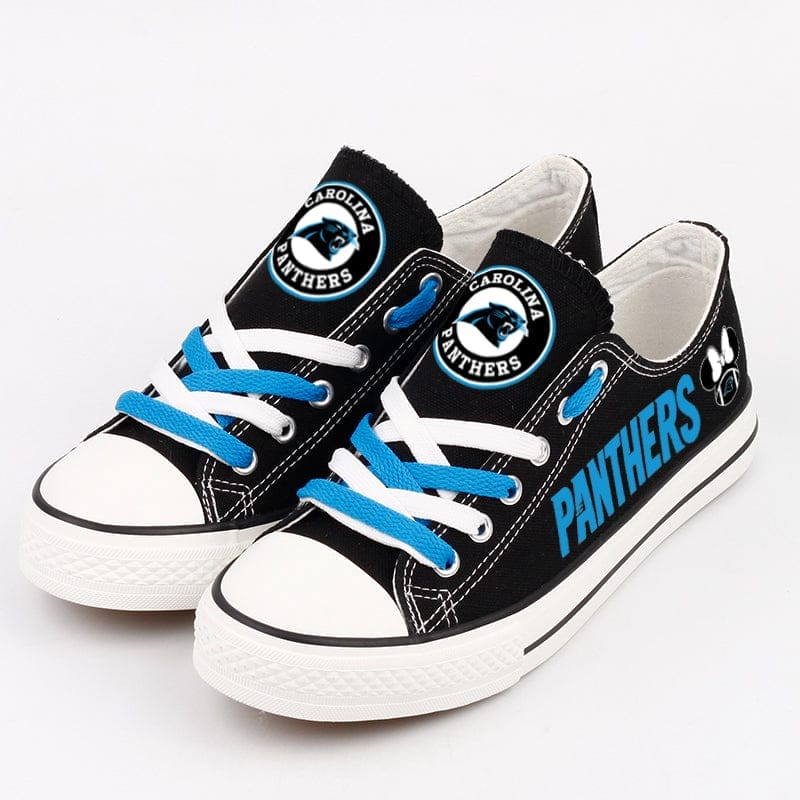 Carolina Panthers Low Top Canvas Sport Sneakers Shoes For Men Women Fans - Image 2