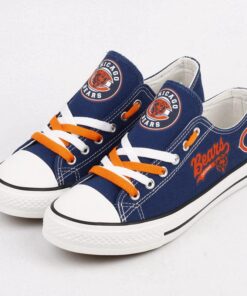 Chicago Bears Low Top Canvas Sport Sneakers Shoes For Men Women Fans